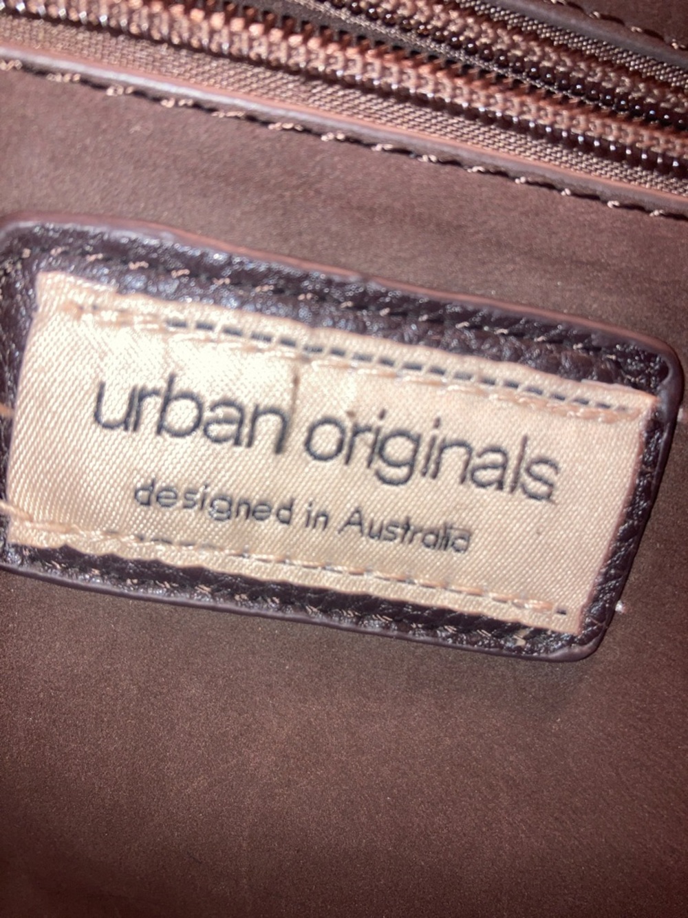 Urban Originals LARGE Yellow Leather Tote Bag with dark brown Straps - Picture 7 of 11